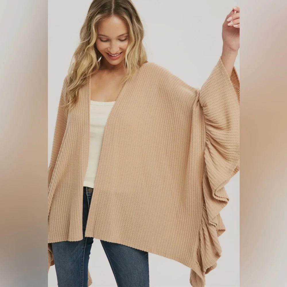 FINAL PIECES!!!! ($16) Ruffle Hem Cardigan - Picture 4 of 8